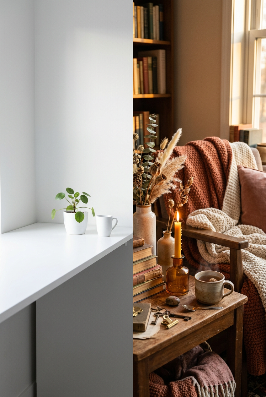 Cozy Clutter vs Minimalismus